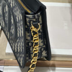 Christian Dior CD Signature Hobo Mini Bag Dark Blue